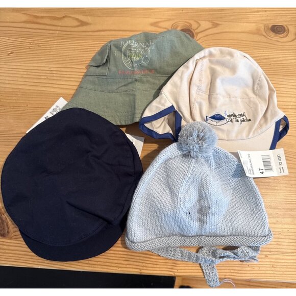 Jacadi Hat bundle boys 9 months knit winter and sun hats JW